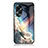 Silicone Frame Fashionable Pattern Mirror Case Cover LS1 for Oppo A58 4G Mixed