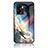 Silicone Frame Fashionable Pattern Mirror Case Cover LS1 for Oppo A77 5G