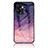 Silicone Frame Fashionable Pattern Mirror Case Cover LS1 for Oppo A77 5G Purple