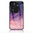 Silicone Frame Fashionable Pattern Mirror Case Cover LS1 for Oppo Reno11 Pro 5G Purple