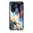 Silicone Frame Fashionable Pattern Mirror Case Cover LS1 for Oppo Reno8 T 4G
