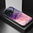 Silicone Frame Fashionable Pattern Mirror Case Cover LS1 for Realme V50s 5G Purple