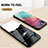 Silicone Frame Fashionable Pattern Mirror Case Cover LS1 for Samsung Galaxy A02