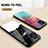 Silicone Frame Fashionable Pattern Mirror Case Cover LS1 for Samsung Galaxy A03