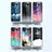 Silicone Frame Fashionable Pattern Mirror Case Cover LS1 for Samsung Galaxy A12 Nacho