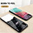 Silicone Frame Fashionable Pattern Mirror Case Cover LS1 for Samsung Galaxy A22s 5G