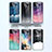 Silicone Frame Fashionable Pattern Mirror Case Cover LS1 for Samsung Galaxy A22s 5G