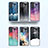 Silicone Frame Fashionable Pattern Mirror Case Cover LS1 for Samsung Galaxy A23 4G