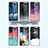 Silicone Frame Fashionable Pattern Mirror Case Cover LS1 for Samsung Galaxy A24 4G