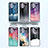 Silicone Frame Fashionable Pattern Mirror Case Cover LS1 for Samsung Galaxy A32 4G