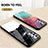 Silicone Frame Fashionable Pattern Mirror Case Cover LS1 for Samsung Galaxy A32 5G