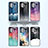 Silicone Frame Fashionable Pattern Mirror Case Cover LS1 for Samsung Galaxy A53 5G