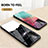 Silicone Frame Fashionable Pattern Mirror Case Cover LS1 for Samsung Galaxy A72 4G