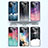 Silicone Frame Fashionable Pattern Mirror Case Cover LS1 for Samsung Galaxy A72 4G