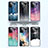 Silicone Frame Fashionable Pattern Mirror Case Cover LS1 for Samsung Galaxy A72 5G