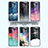 Silicone Frame Fashionable Pattern Mirror Case Cover LS1 for Samsung Galaxy F13 4G