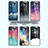 Silicone Frame Fashionable Pattern Mirror Case Cover LS1 for Samsung Galaxy M02