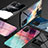 Silicone Frame Fashionable Pattern Mirror Case Cover LS1 for Samsung Galaxy M02s