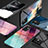 Silicone Frame Fashionable Pattern Mirror Case Cover LS1 for Samsung Galaxy M23 5G