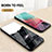 Silicone Frame Fashionable Pattern Mirror Case Cover LS1 for Samsung Galaxy M40S