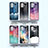 Silicone Frame Fashionable Pattern Mirror Case Cover LS1 for Samsung Galaxy M52 5G