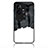 Silicone Frame Fashionable Pattern Mirror Case Cover LS1 for Vivo iQOO 11 5G Black