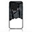 Silicone Frame Fashionable Pattern Mirror Case Cover LS1 for Vivo iQOO Neo7 5G Black