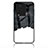 Silicone Frame Fashionable Pattern Mirror Case Cover LS1 for Vivo iQOO Neo7 SE Black