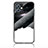 Silicone Frame Fashionable Pattern Mirror Case Cover LS1 for Vivo iQOO Z6 5G Black