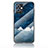 Silicone Frame Fashionable Pattern Mirror Case Cover LS1 for Vivo iQOO Z6 5G Blue