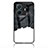 Silicone Frame Fashionable Pattern Mirror Case Cover LS1 for Vivo iQOO Z6 Pro 5G Black