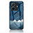 Silicone Frame Fashionable Pattern Mirror Case Cover LS1 for Vivo iQOO Z6 Pro 5G Blue