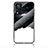 Silicone Frame Fashionable Pattern Mirror Case Cover LS1 for Vivo V21 5G Black