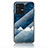 Silicone Frame Fashionable Pattern Mirror Case Cover LS1 for Vivo V23 Pro 5G Blue