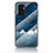 Silicone Frame Fashionable Pattern Mirror Case Cover LS1 for Vivo V23e 5G Blue