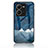 Silicone Frame Fashionable Pattern Mirror Case Cover LS1 for Vivo V25 5G Blue