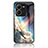 Silicone Frame Fashionable Pattern Mirror Case Cover LS1 for Vivo V25 5G Mixed