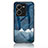 Silicone Frame Fashionable Pattern Mirror Case Cover LS1 for Vivo V25e Blue