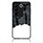 Silicone Frame Fashionable Pattern Mirror Case Cover LS1 for Vivo V27 5G Black
