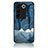 Silicone Frame Fashionable Pattern Mirror Case Cover LS1 for Vivo V27 5G Blue