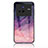 Silicone Frame Fashionable Pattern Mirror Case Cover LS1 for Vivo X80 5G Purple