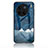 Silicone Frame Fashionable Pattern Mirror Case Cover LS1 for Vivo X90 5G Blue