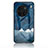 Silicone Frame Fashionable Pattern Mirror Case Cover LS1 for Vivo X90 Pro+ Plus 5G Blue