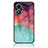 Silicone Frame Fashionable Pattern Mirror Case Cover LS1 for Vivo Y02S