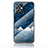 Silicone Frame Fashionable Pattern Mirror Case Cover LS1 for Vivo Y33e 5G Blue