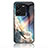 Silicone Frame Fashionable Pattern Mirror Case Cover LS1 for Vivo Y35 4G