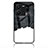 Silicone Frame Fashionable Pattern Mirror Case Cover LS1 for Vivo Y35 4G Black