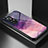 Silicone Frame Fashionable Pattern Mirror Case Cover LS1 for Xiaomi Mi 12T 5G Purple