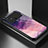 Silicone Frame Fashionable Pattern Mirror Case Cover LS1 for Xiaomi Poco C40 Purple