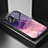 Silicone Frame Fashionable Pattern Mirror Case Cover LS1 for Xiaomi Poco X4 GT 5G Purple